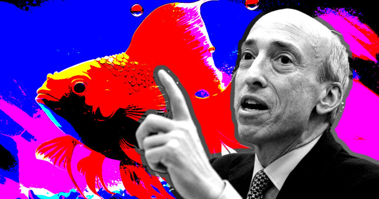 SEC’s Gensler compares crypto to shares by calling a canine a goldfish;  triggers a neighborhood response