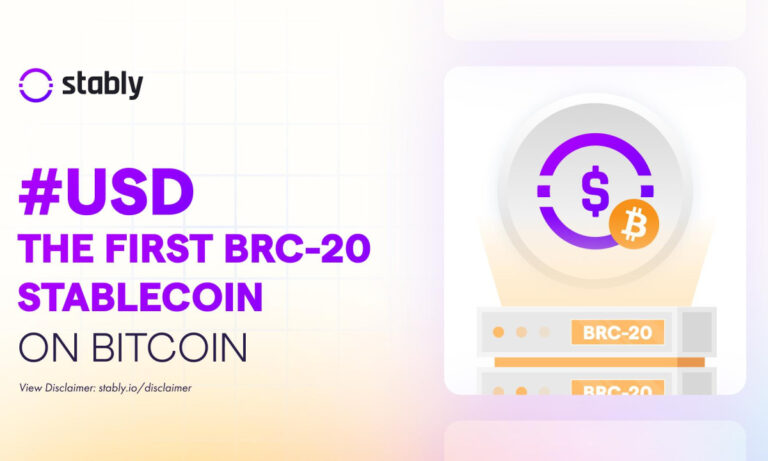Stably Launches #USD because the First BRC20 Stablecoin on the Bitcoin Community
